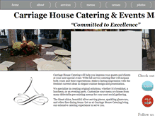 Tablet Screenshot of carriagehouse-catering.com